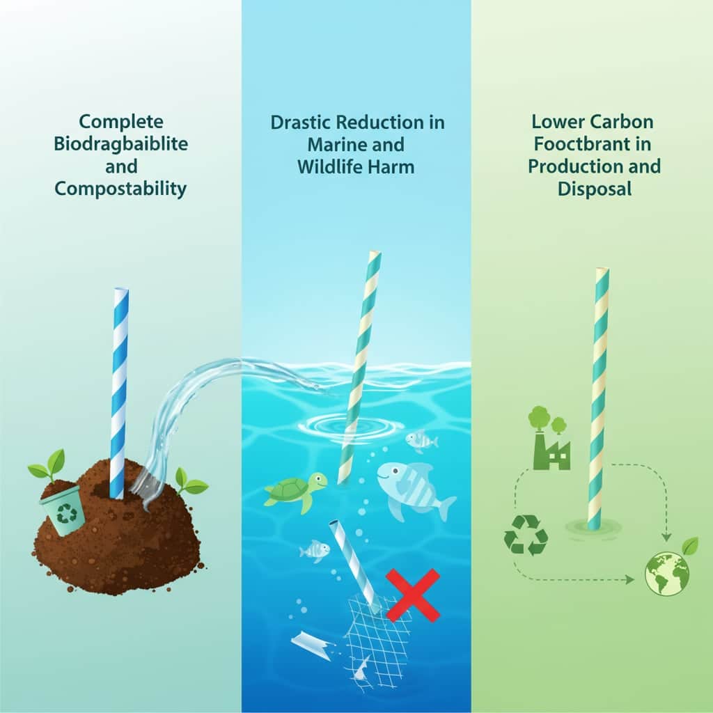 Environmental Benefits of Paper Straws: 3 Key Advantages