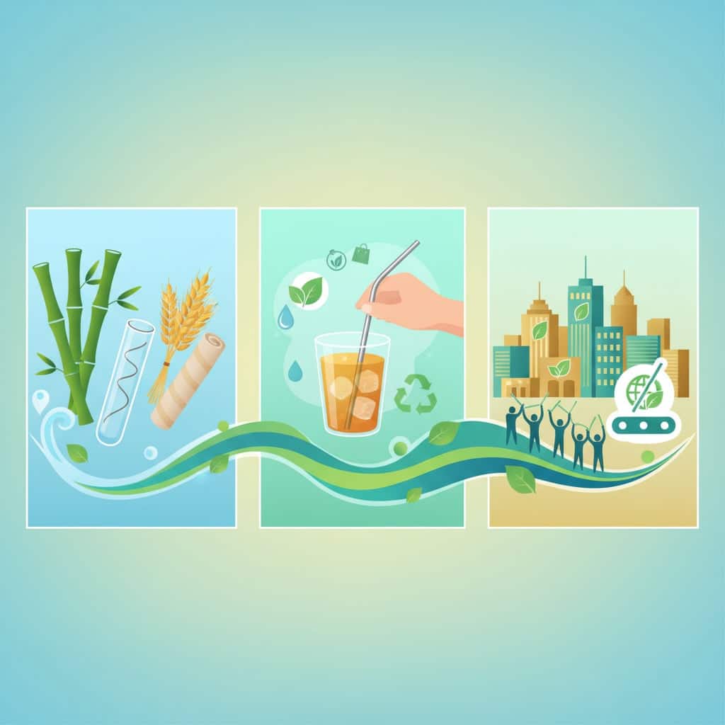 Cách Giảm Tác Động Môi Trường Trong Sản Xuất Ống Hút: 3 Phương Pháp